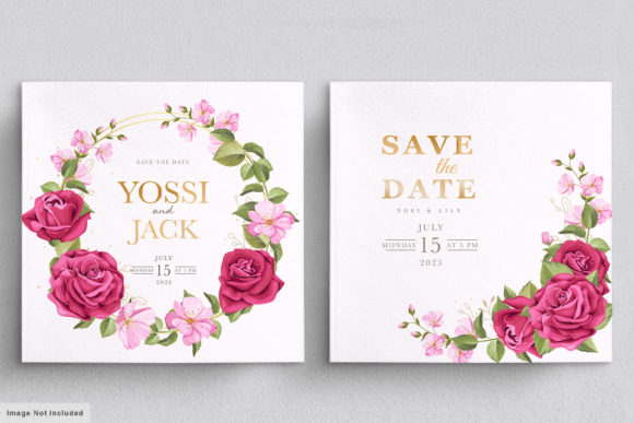 Beautiful Floral Wreath and Bouquet Print Templates