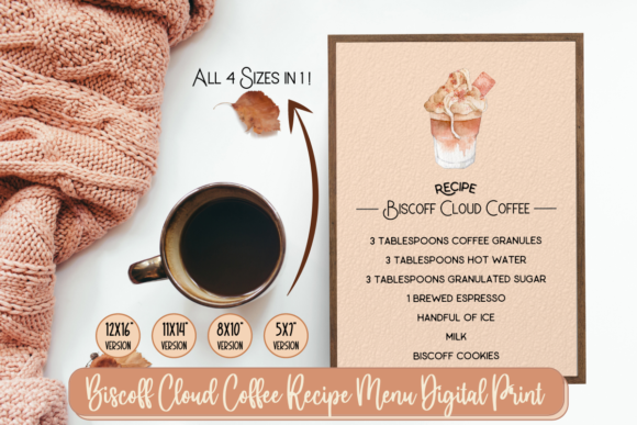 Biscoff Cloud Coffee Recipe: Print Templates Review
