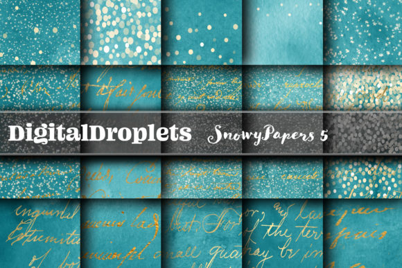 BUNDLE Snowy Papers Collection 5: Premium Backgrounds