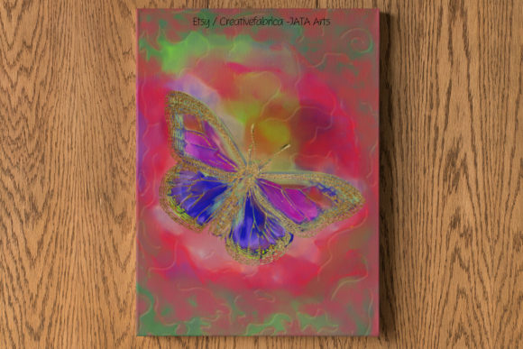 Butterfly Artwork A3 A4 JPG: Premium Print Templates