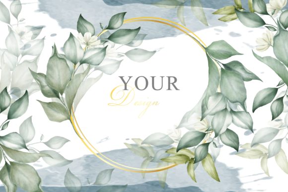 Floral Frame Arrangement Background for Print Templates