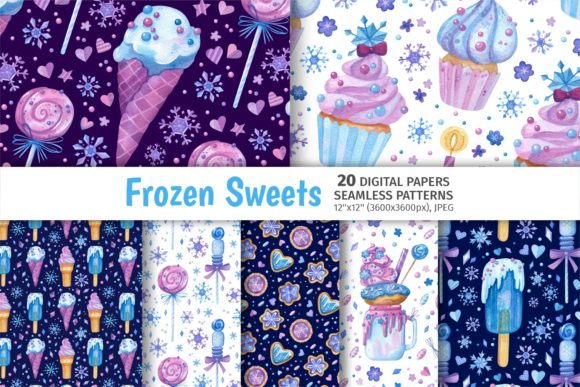 Frozen Sweets Patterns: A Seller's Review for Food Themes