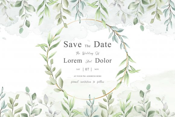 Greenery Arrangement Floral Background Print Templates