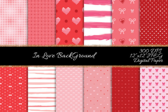 In Love Valentine Seamless Patterns: Print Templates Review