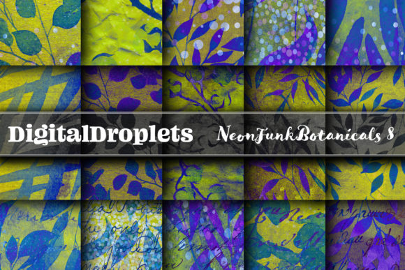 Neon Funk Botanicals: Bold Backgrounds for Shops