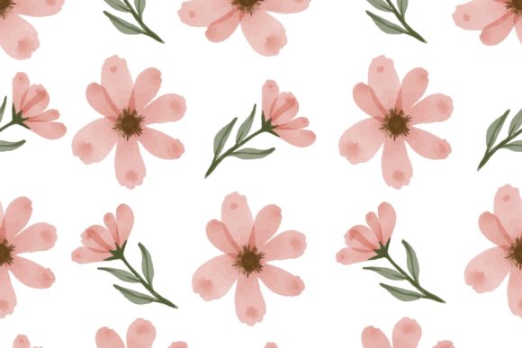 Peach Flower Seamless Pattern: Perfect Patterns
