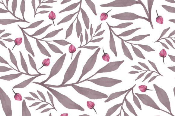 Pink Floral Seamless Pattern for Crafters