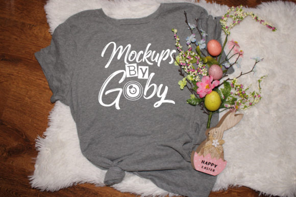 Review: Gray T-shirt Mockups, Easter Bunny for Embroidery