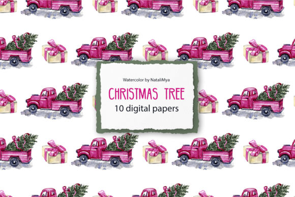 Reviewing 10 Christmas Tree Digital Papers for Patterns