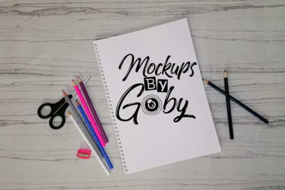 Reviewing Planner Mock Up & Sketch Pad Mockups by Notebooks Amp
