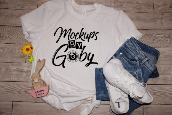 Reviewing White T shirt Mock Ups, Happy Easter for Real Projects