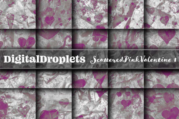 Scattered Pink Valentine 1: Romantic Backgrounds
