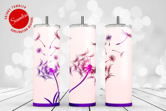 Skinny Tumbler Dandelion Sublimation for Crafts