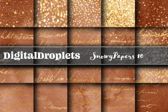 Snowy Papers 10: Winter Backgrounds for Design